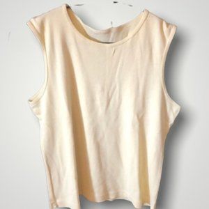 VINTAGE 2/$25 yellow Sleeveless tee